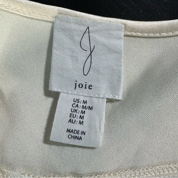 Faux Wrap Sleeveless V-Neck Hi-Lo Hem Pale Yellow Cream  M… - Picture 6 of 6